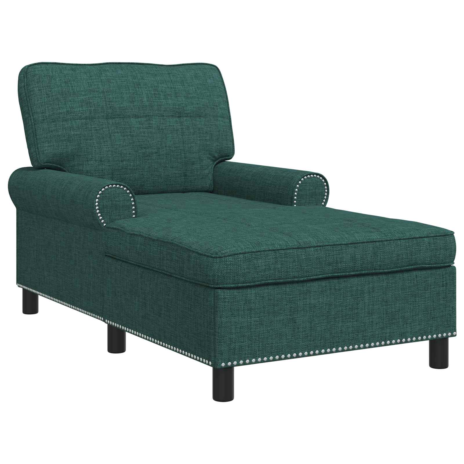 Lounge-Liege mit Kissen Hellgrau 91 x 157 x 91 cm Stoff