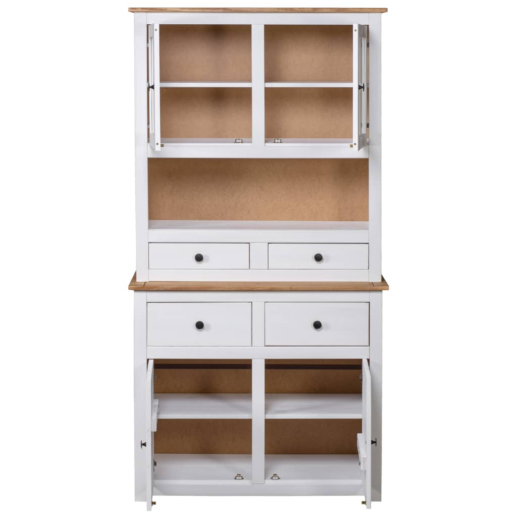 Highboard 93x40,5x180 cm Kiefernholz Panama