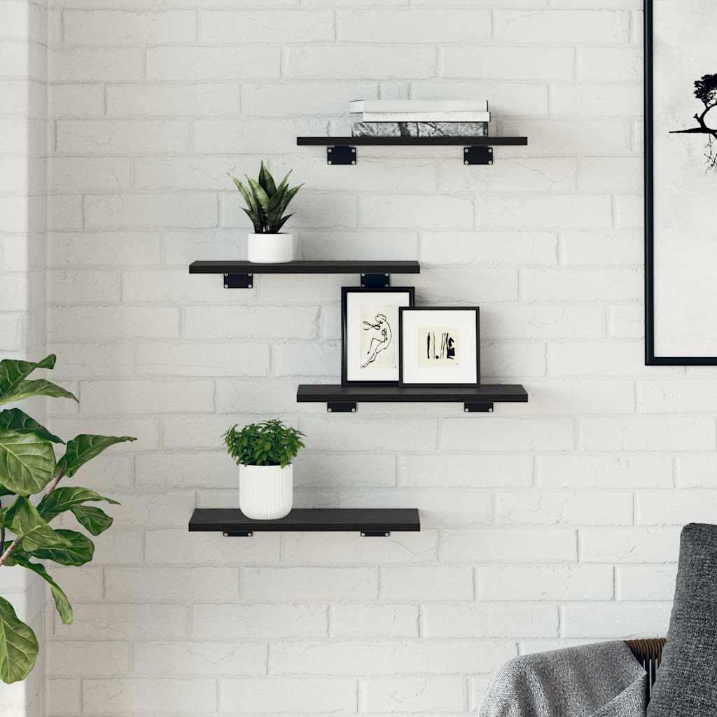 Bücherregal-Bretter 4 Stk. Weiß 40x10x1,5 cm Holzwerkstoff
