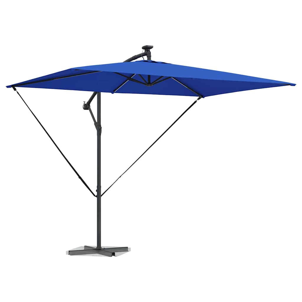Sonnenschirm Sand 294 x 200 x 270 cm Polyester und Aluminium