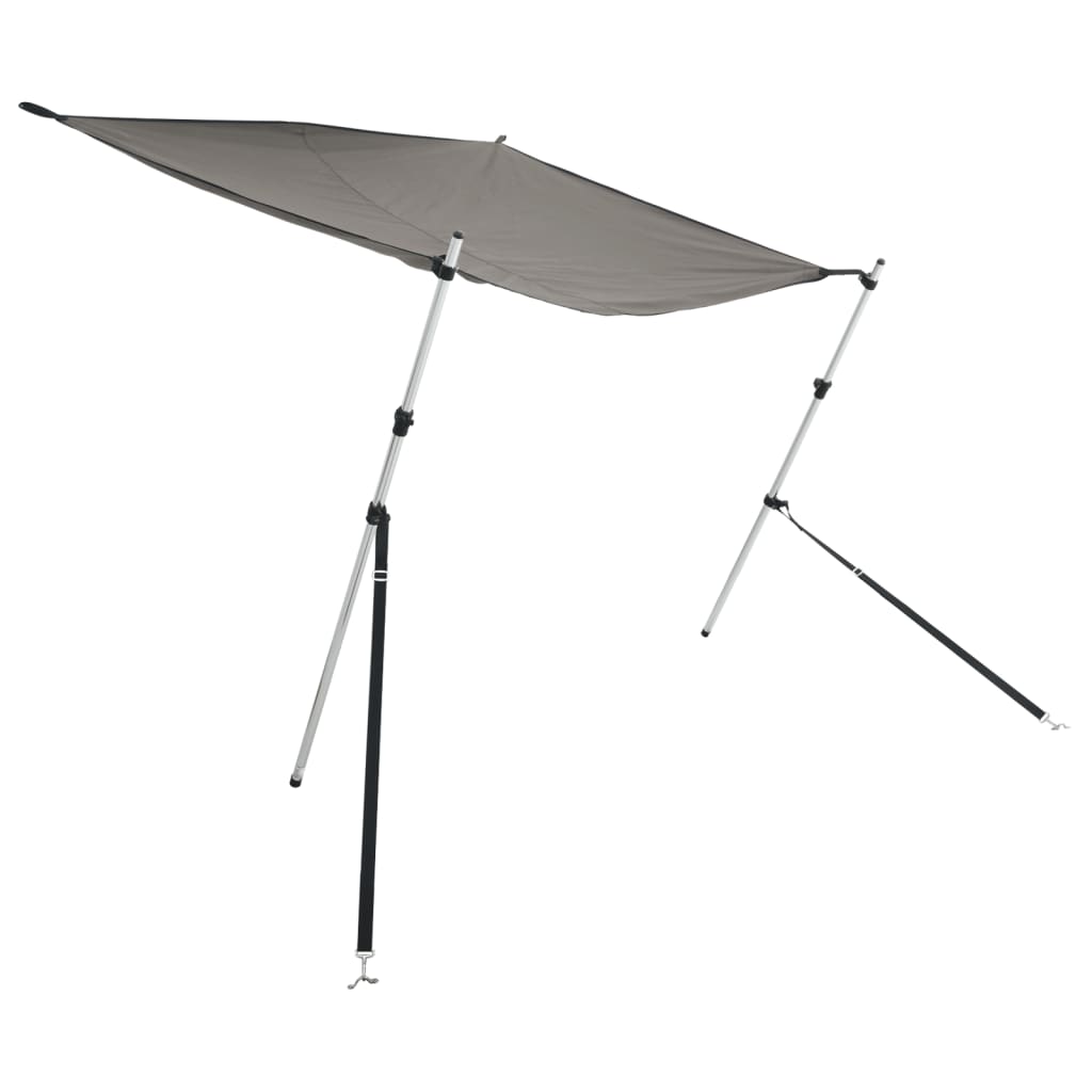 T-Top-Beschattungsverlängerung Weiß 170x170x(113-182,5) cm