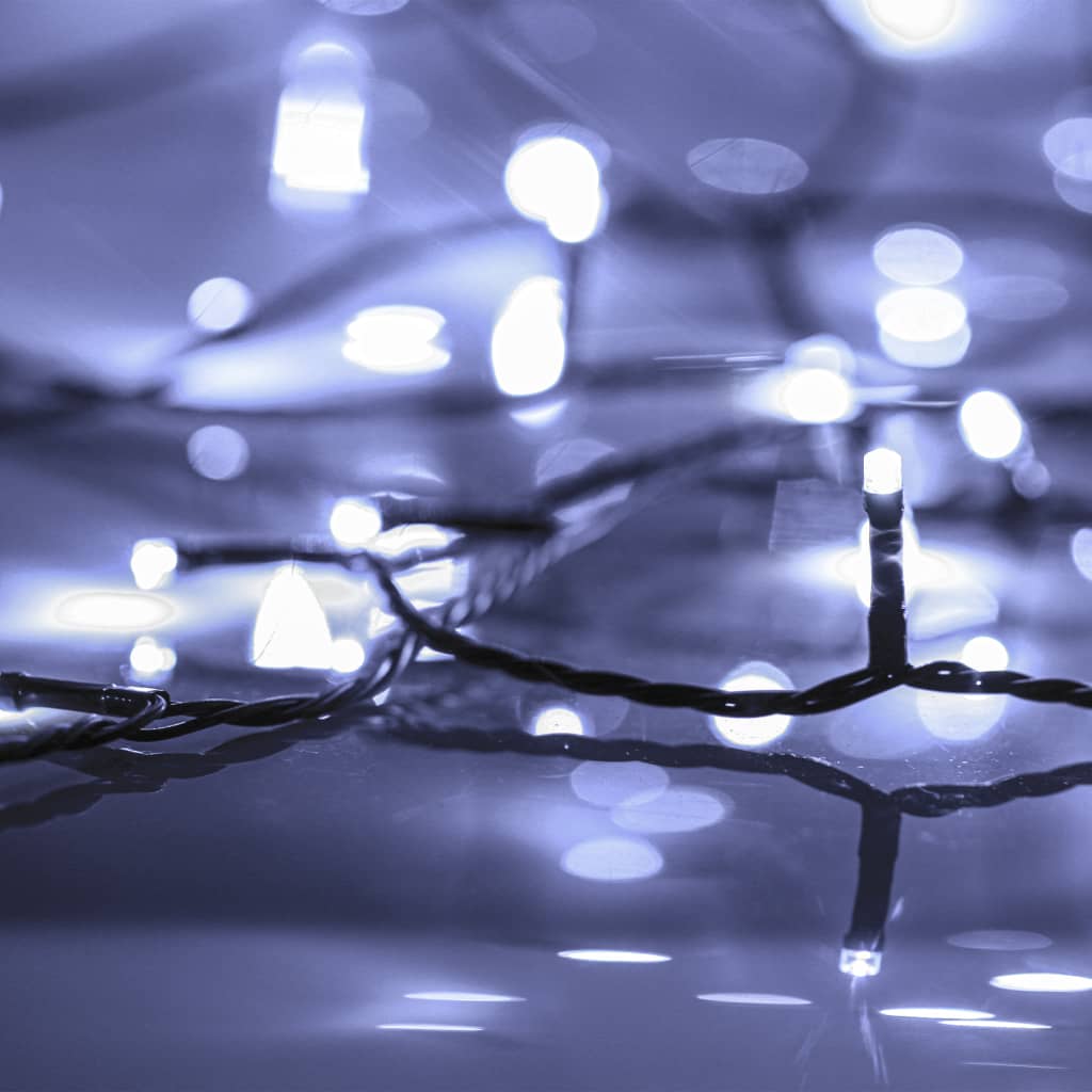 Lichterkette mit 400 LEDs Blau 40 m 8 Lichteffekte