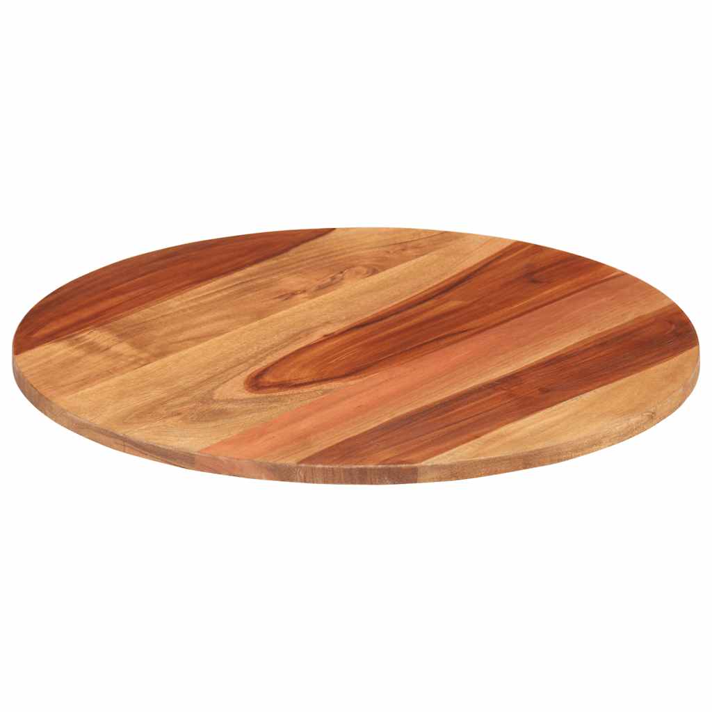 Tischplatte Massivholz Akazie Rund 15-16 mm 40 cm