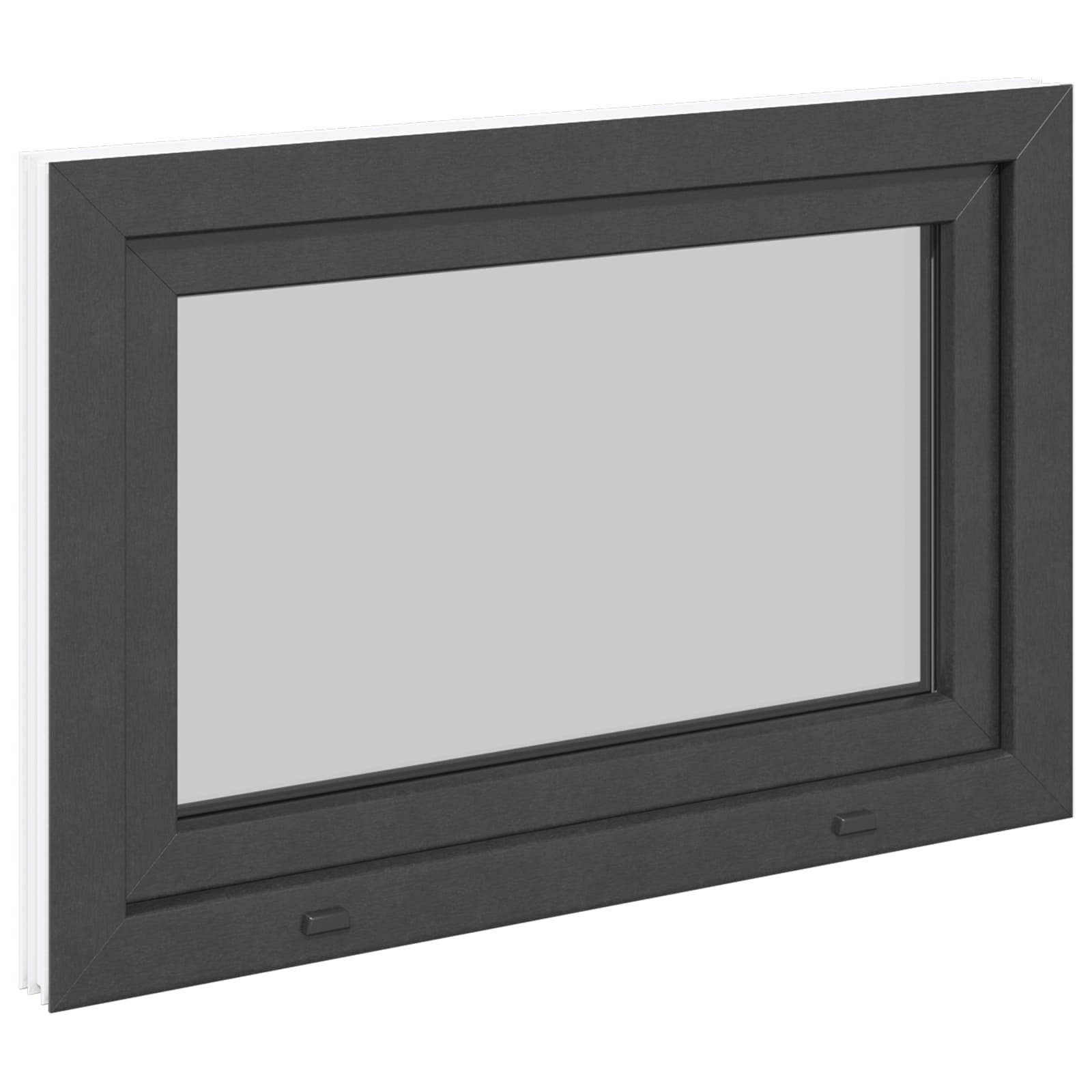Kellerfenster RISOR 50 x 50 cm PVC und Glas Weiß