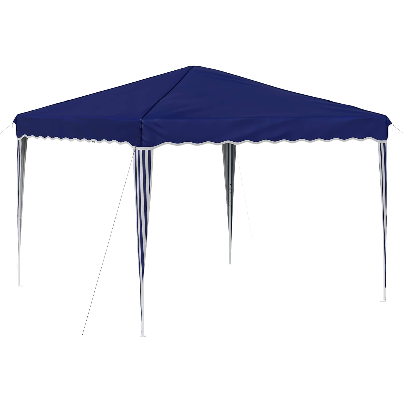 Pop-up Partyzelt 288 x 288 x 245 cm Creme Oxford-Stoff