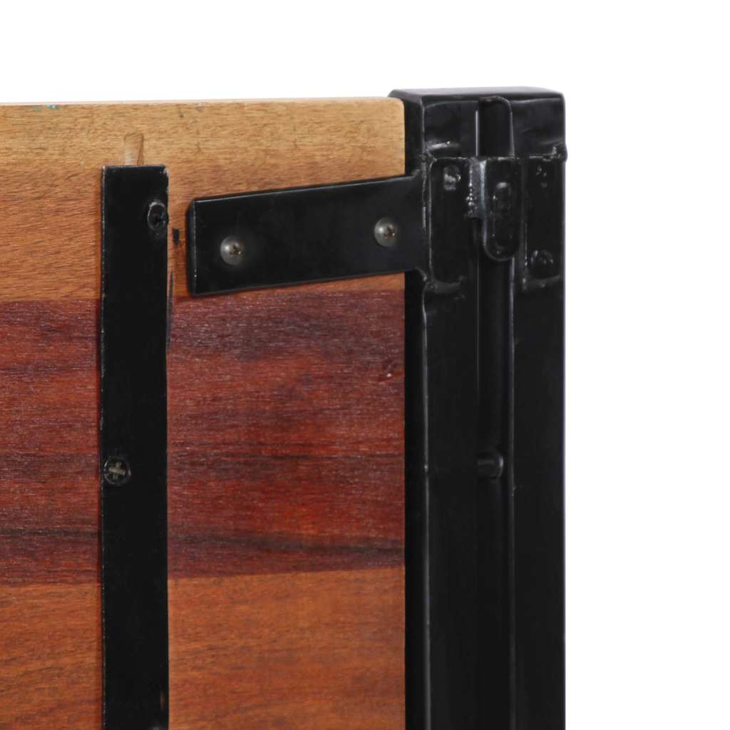Kopfteil 100 cm Massivholz Mango und Eisen