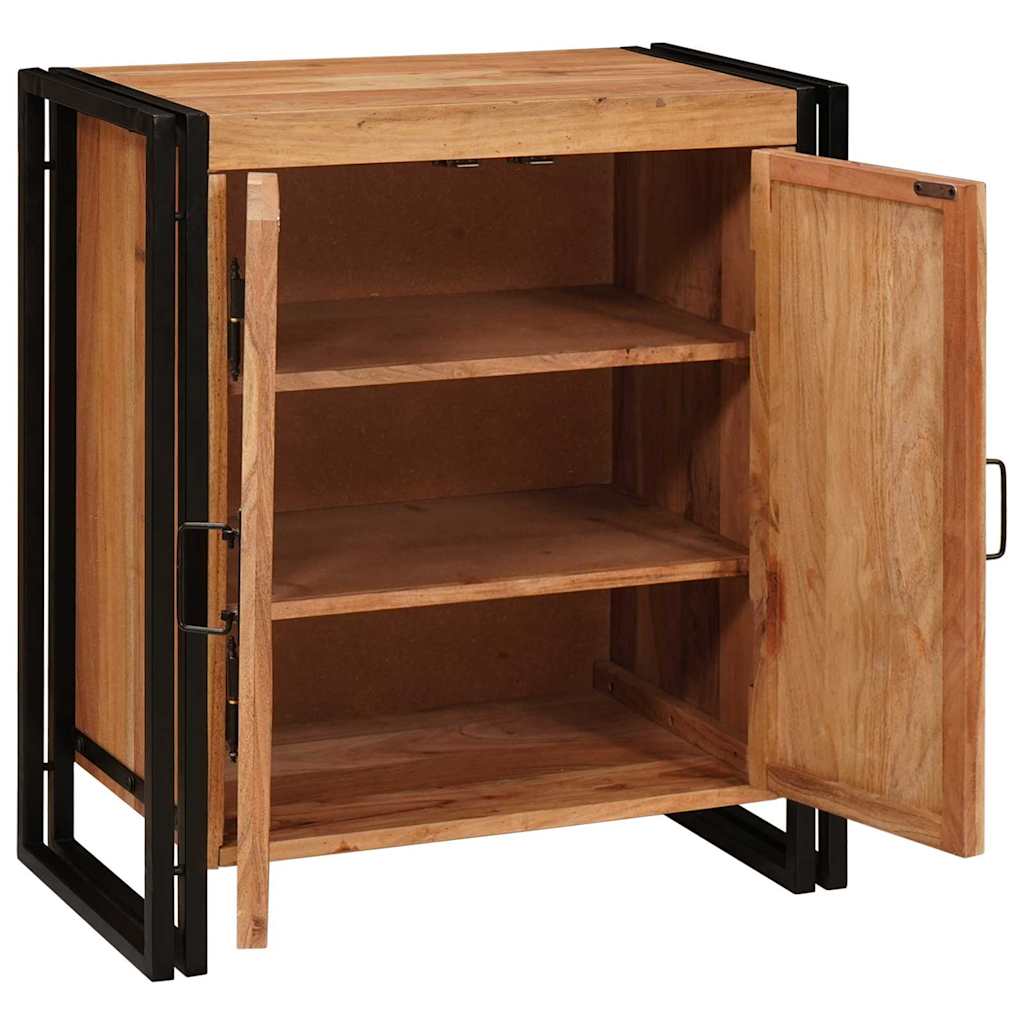 Nachttisch Braun 66 x 35 x 76 cm Massives, grobes Mangoholz