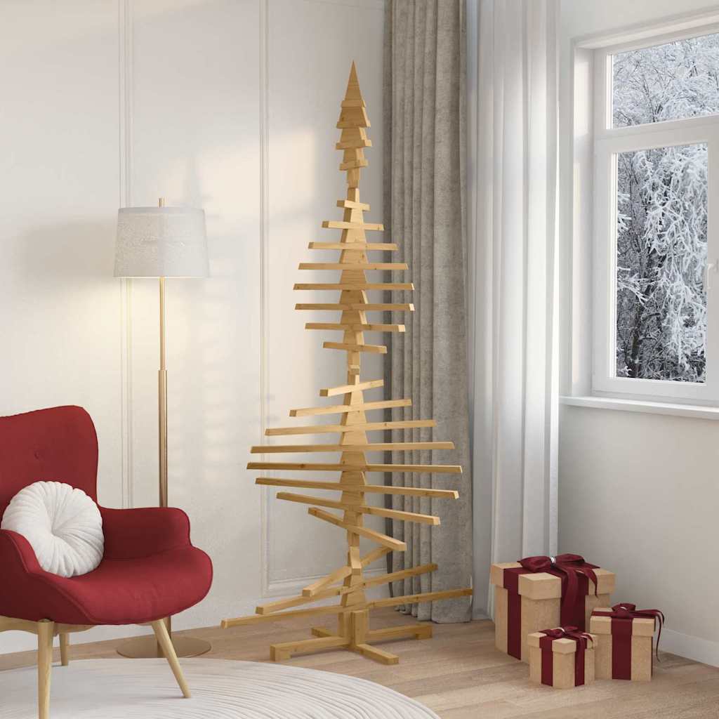 Weihnachtsbaum Holz zum Schmücken 60 cm Massivholz Kiefer