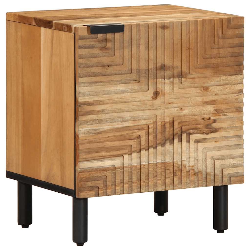 Nachttisch Braun 40x33x46 cm Massivholz Mango