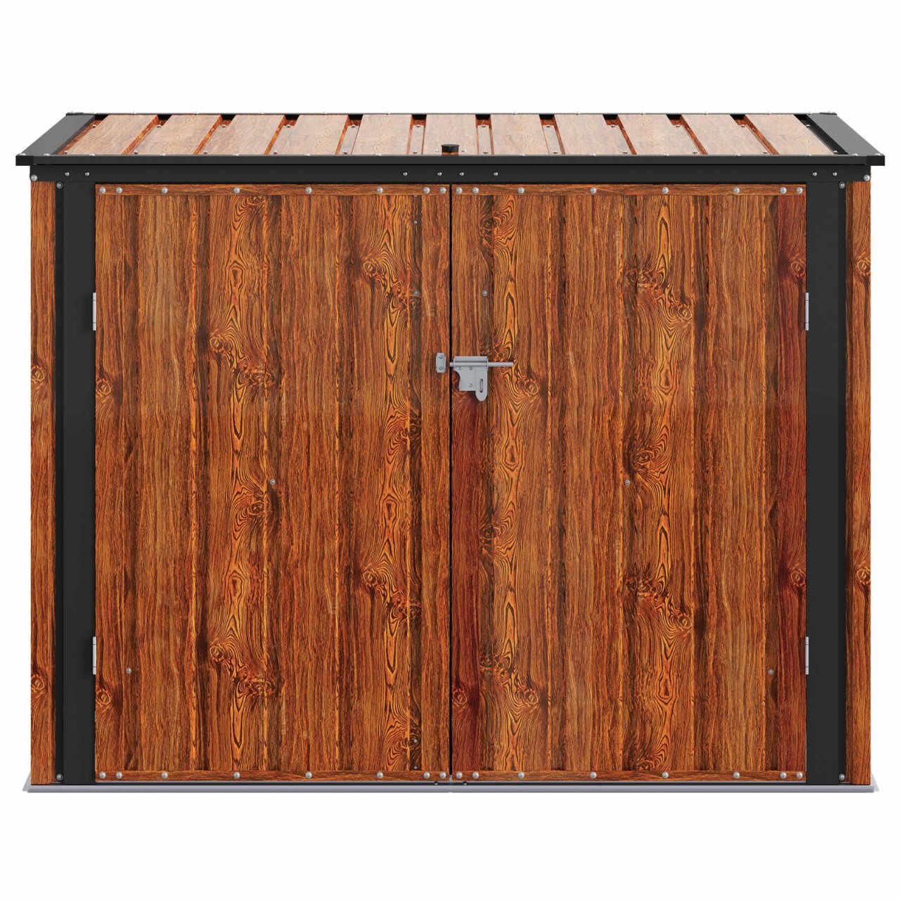 Gartenlagerbox Schwarz 151,5 x 82 x 110,5 cm Stahl