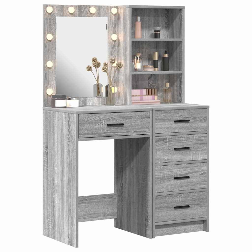 Schminktisch 2 pcs Weiß 50 x 41 x 135 cm Holzwerkstoff