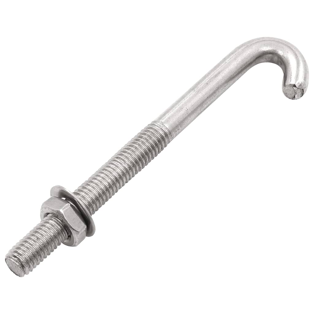 J-Ankerschraube mit Mutter Unterlegscheibe 25 Sets M8 x 100 mm
