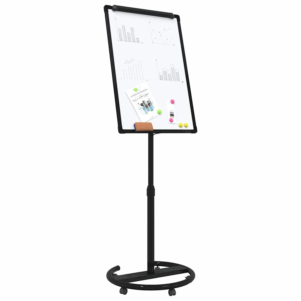 Magnetisches Whiteboard Grau und Weiß 62 x 62,5 x 197 cm EPS