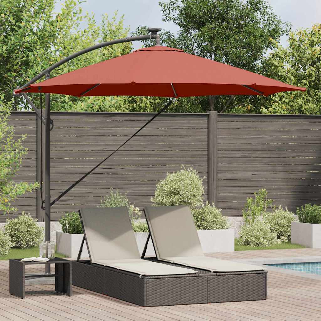 Sonnenschirm Sand 294 x 294 x 248 cm Polyester und Aluminium