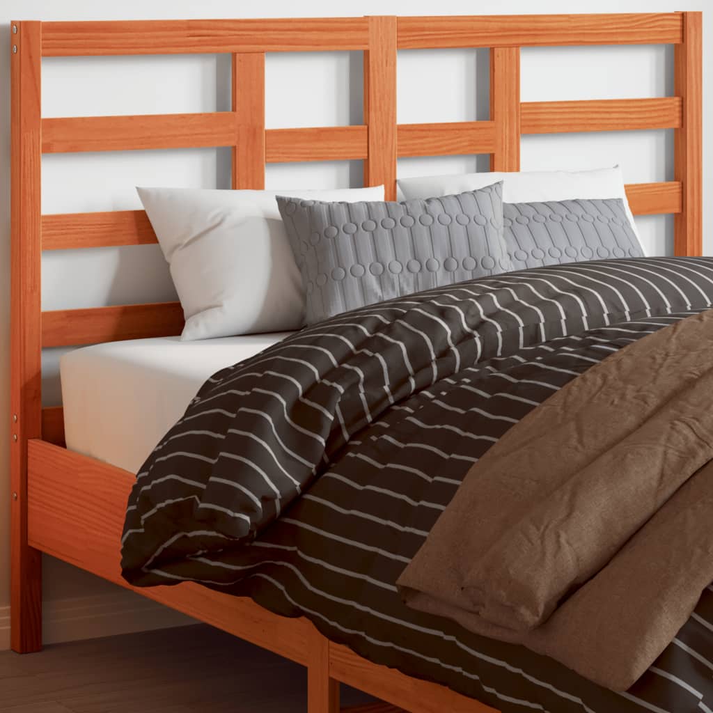 Bett-Kopfteil Grau 81x4x104 cm Massivholz Kiefer