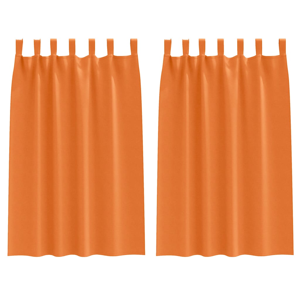 Verdunkelungs-Vorhänge mit Ringen 2 pcs Beige 140 x 140 cm