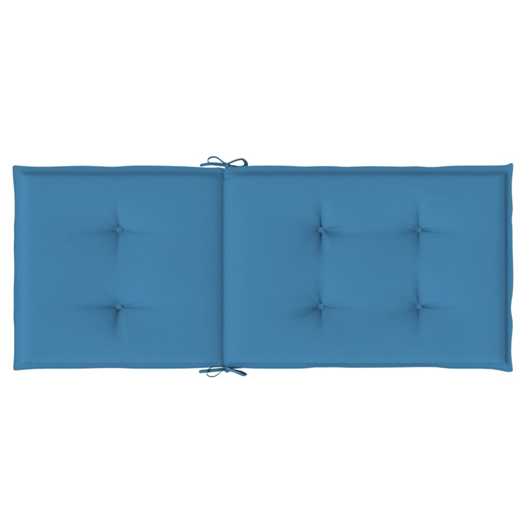 Hochlehner-Auflagen 2 Stk. Melange Anthrazit 120x50x7cm Stoff