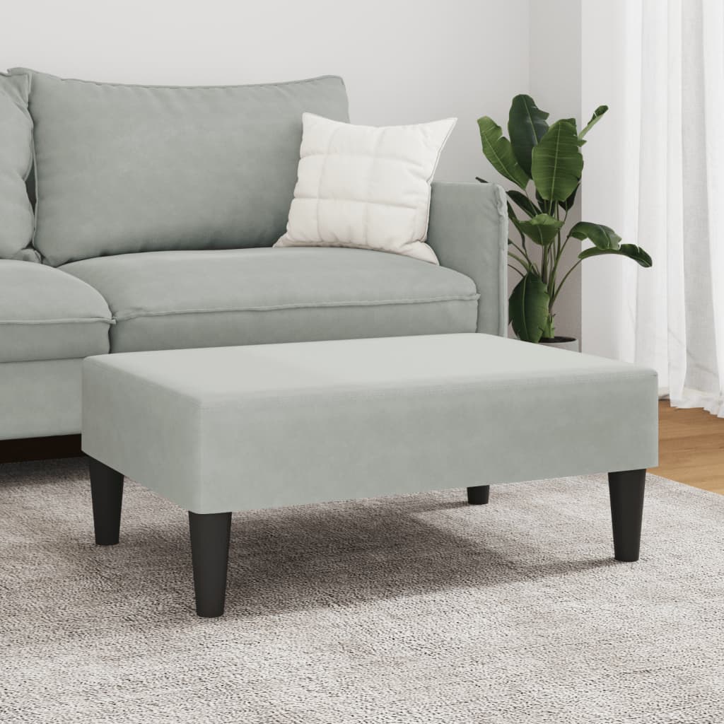 Fußhocker Blau 77x55x31 cm Samt