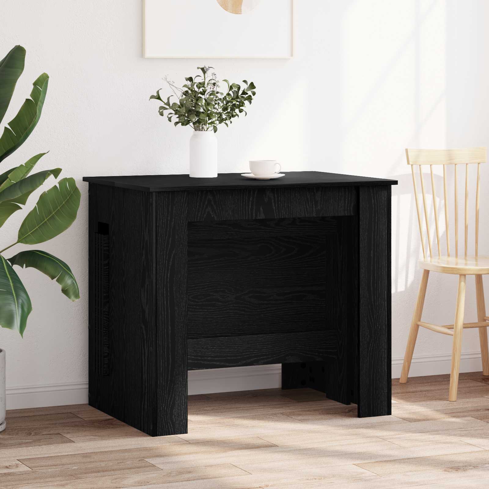 Esstisch 180 x 85 x 75 cm Holzwerkstoff Schwarze Eiche