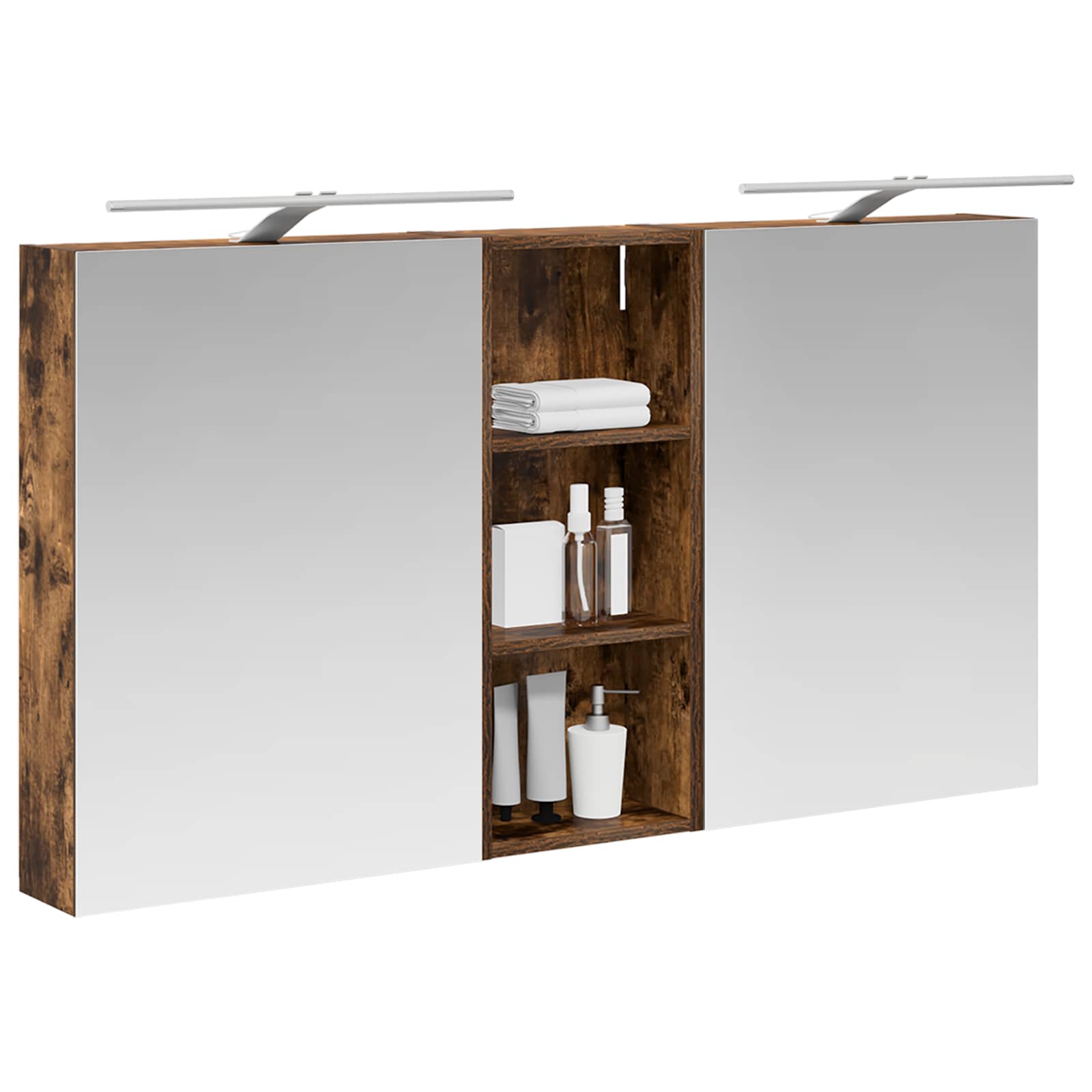 Badezimmerschrank-Set 3 pcs 80 x 10,5 x 50 cm Holzwerkstoff