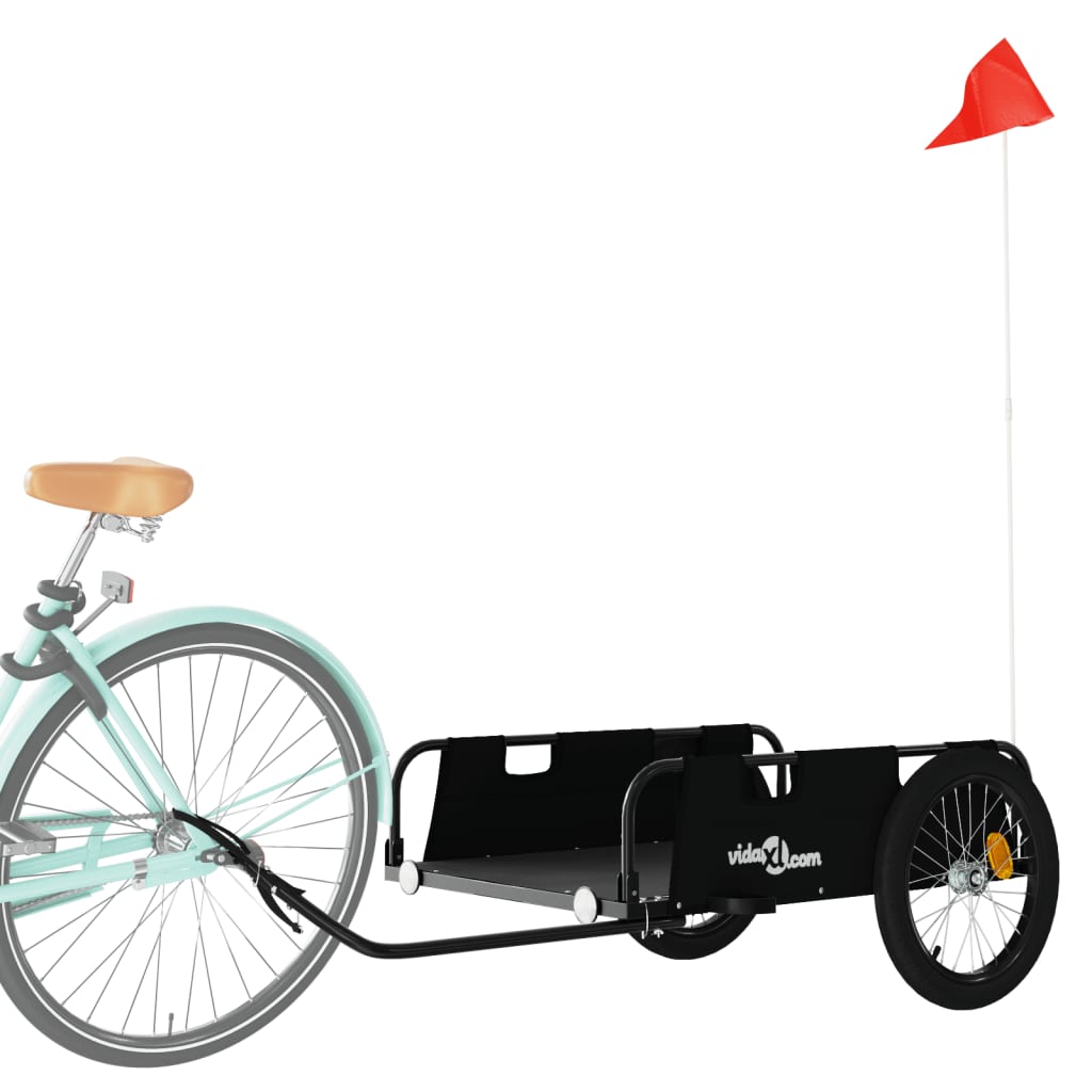 Fahrradanhänger Orange Oxford-Gewebe und Eisen