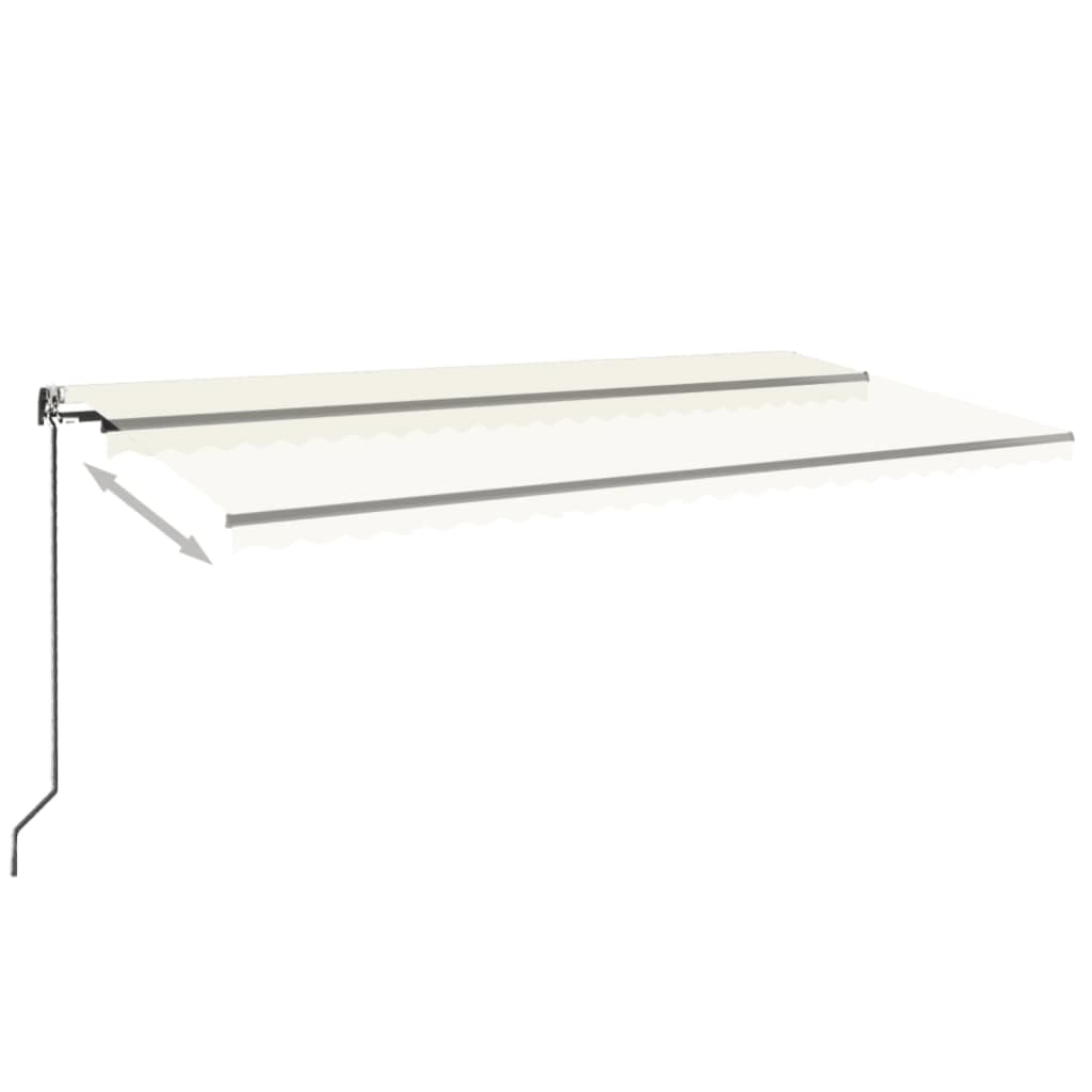 Markise Automatisch Einziehbar 350x250 cm Creme