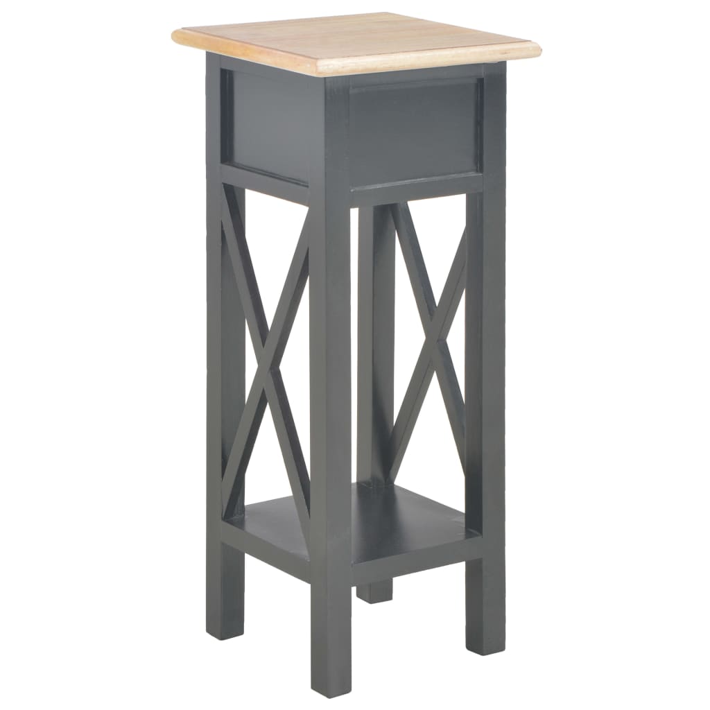 Beistelltisch mit Schublade Weiß