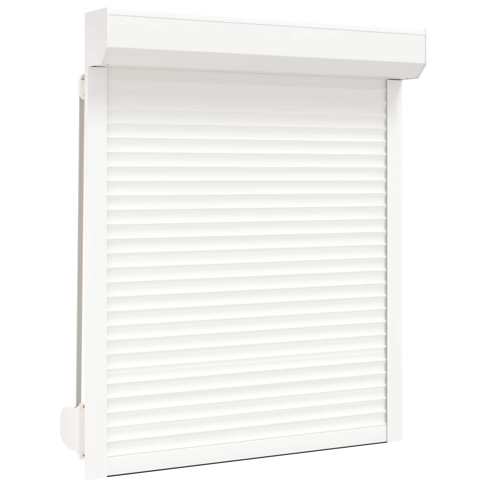 Rollladen Weiß 70 x 100 cm Aluminium und Polyurethan