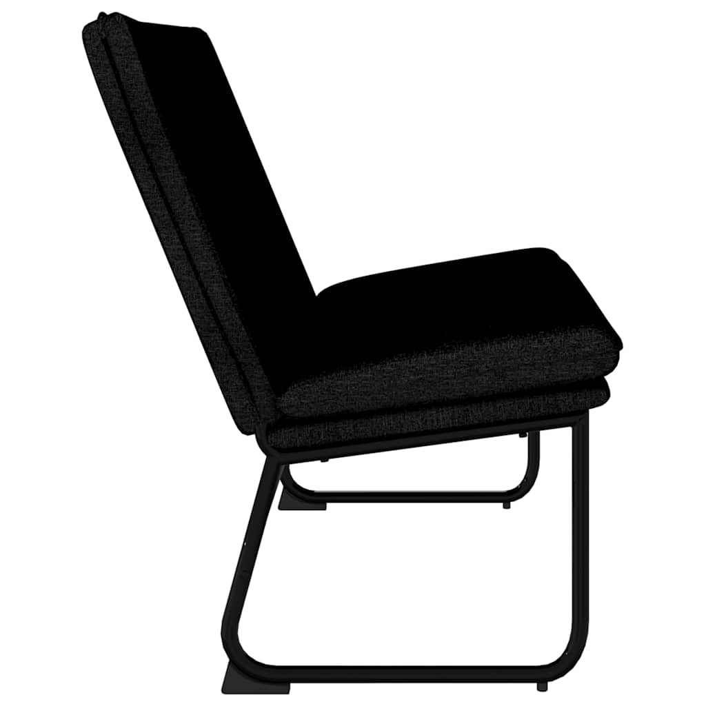 Sitzbank Hellgrau 100x75x76 cm Stoff