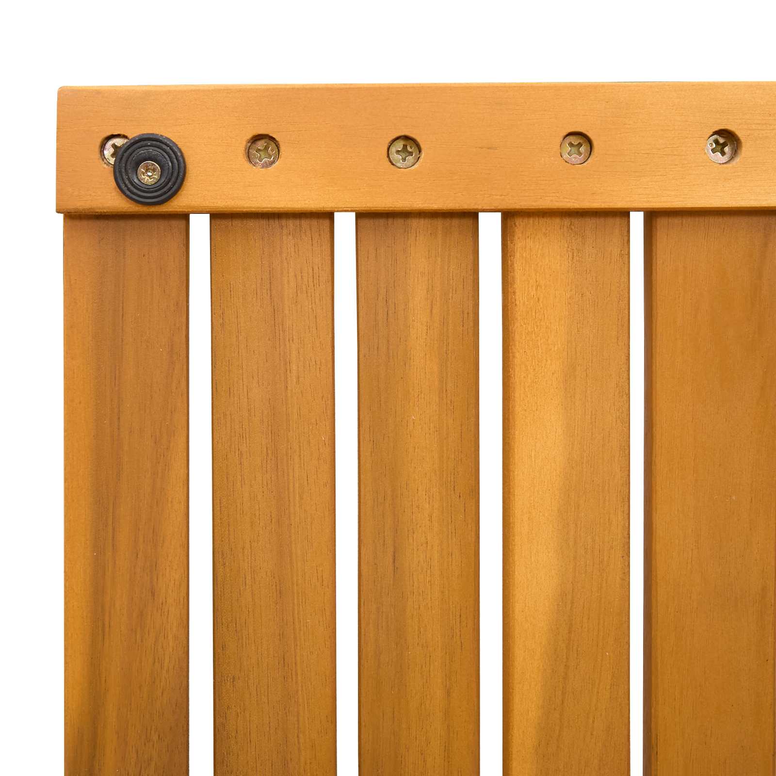 Badematte Uni Braun 60 x 40 cm Massives Akazienholz