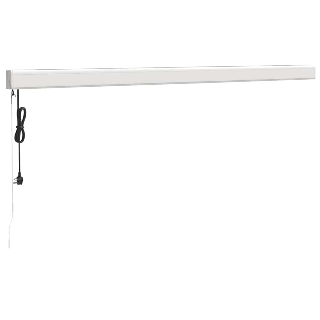 Markise Einziehbar Blau und Weiß 4x3 m Stoff und Aluminium