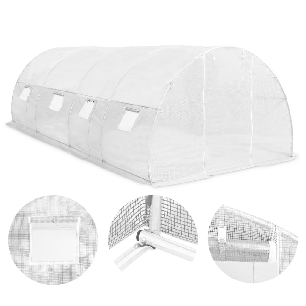 Gewächshaus 4,5 m² 300x150x200 cm