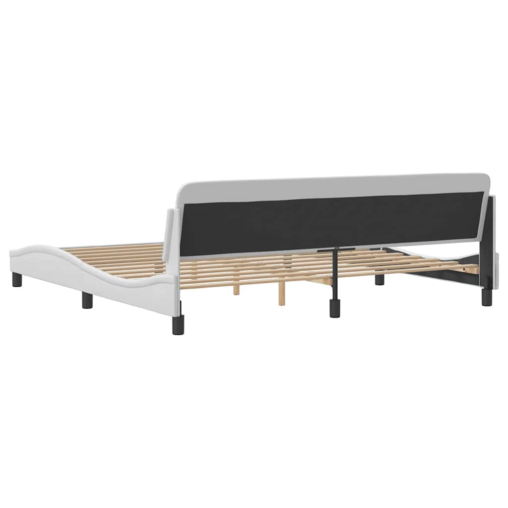 Bettgestell "Dover" Schwarz 80x200 cm Kunstleder