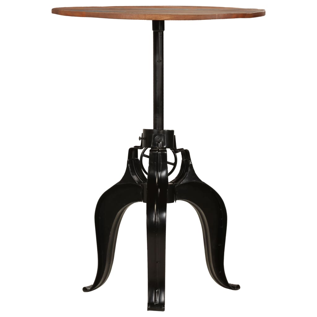 Bartisch Altholz Massiv 60x(76-110) cm