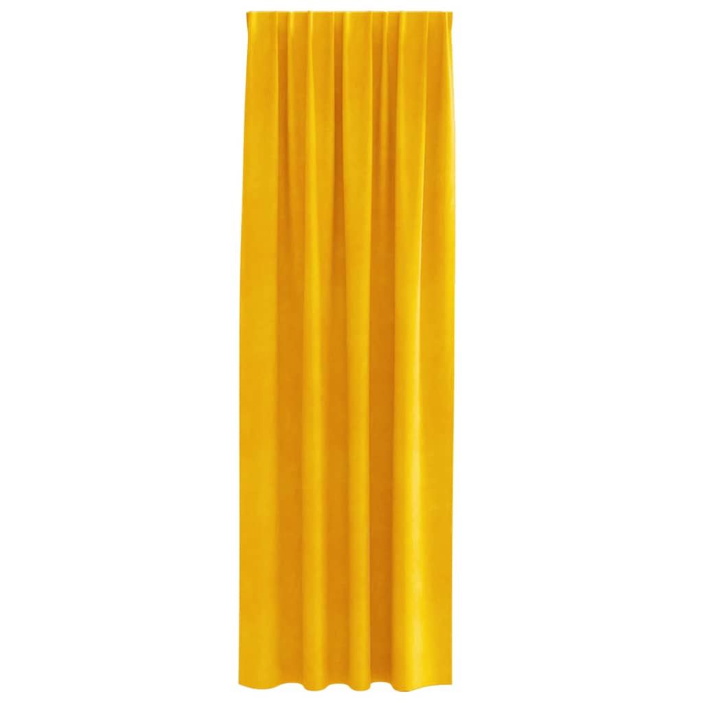 Verdunkelungsvorhänge 2 pcs Schwarz 140 x 140 cm Samt