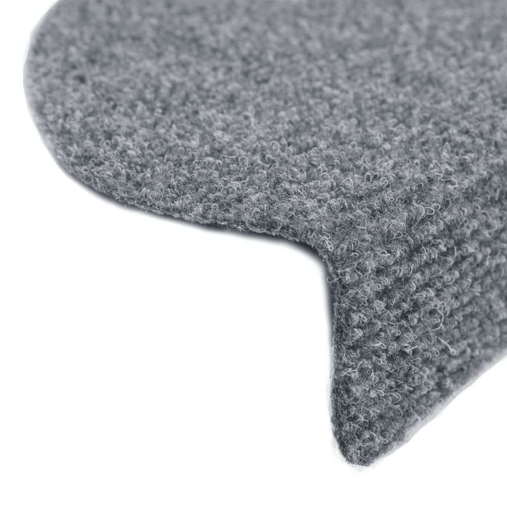 Stufenmatten Selbstklebend 15 Stk. 56x17x3 cm Hellbraun Halbrund