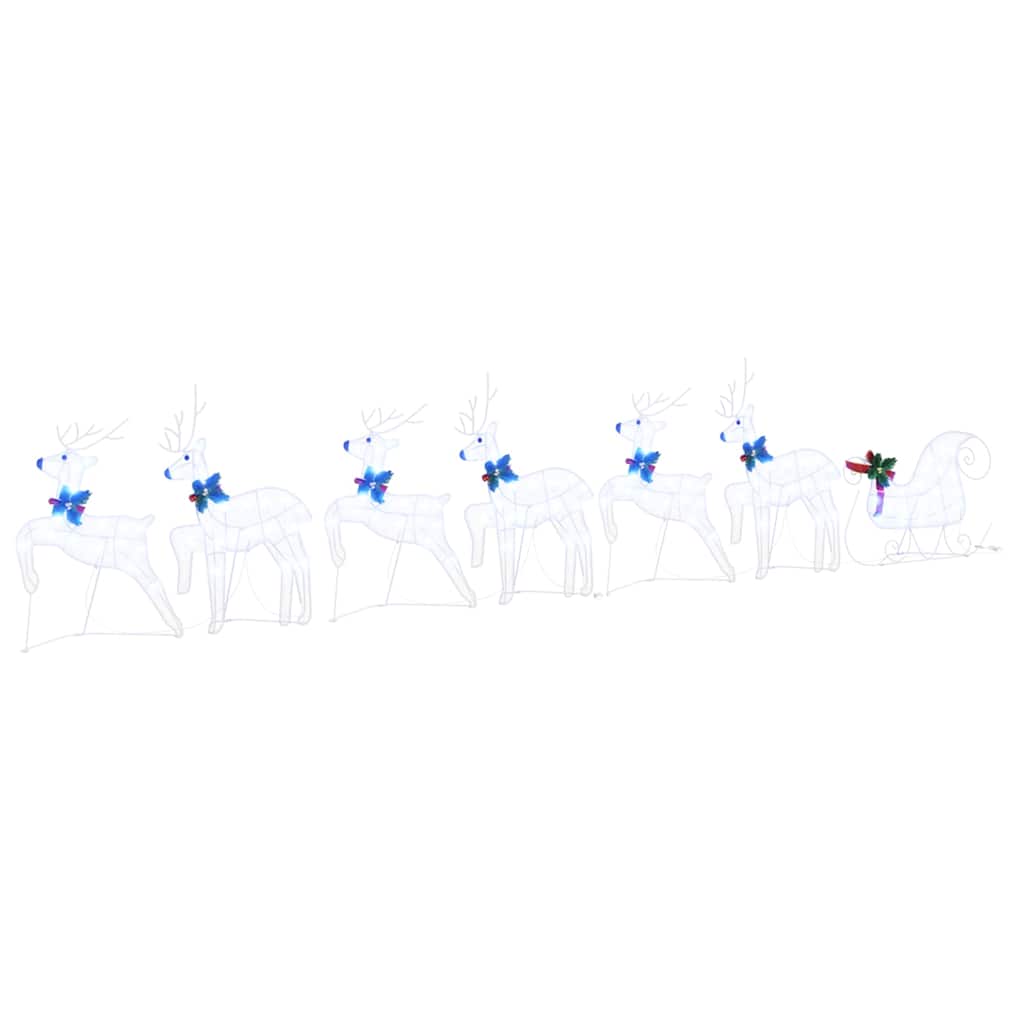 LED Rentiere 5 pcs Gold Stoff