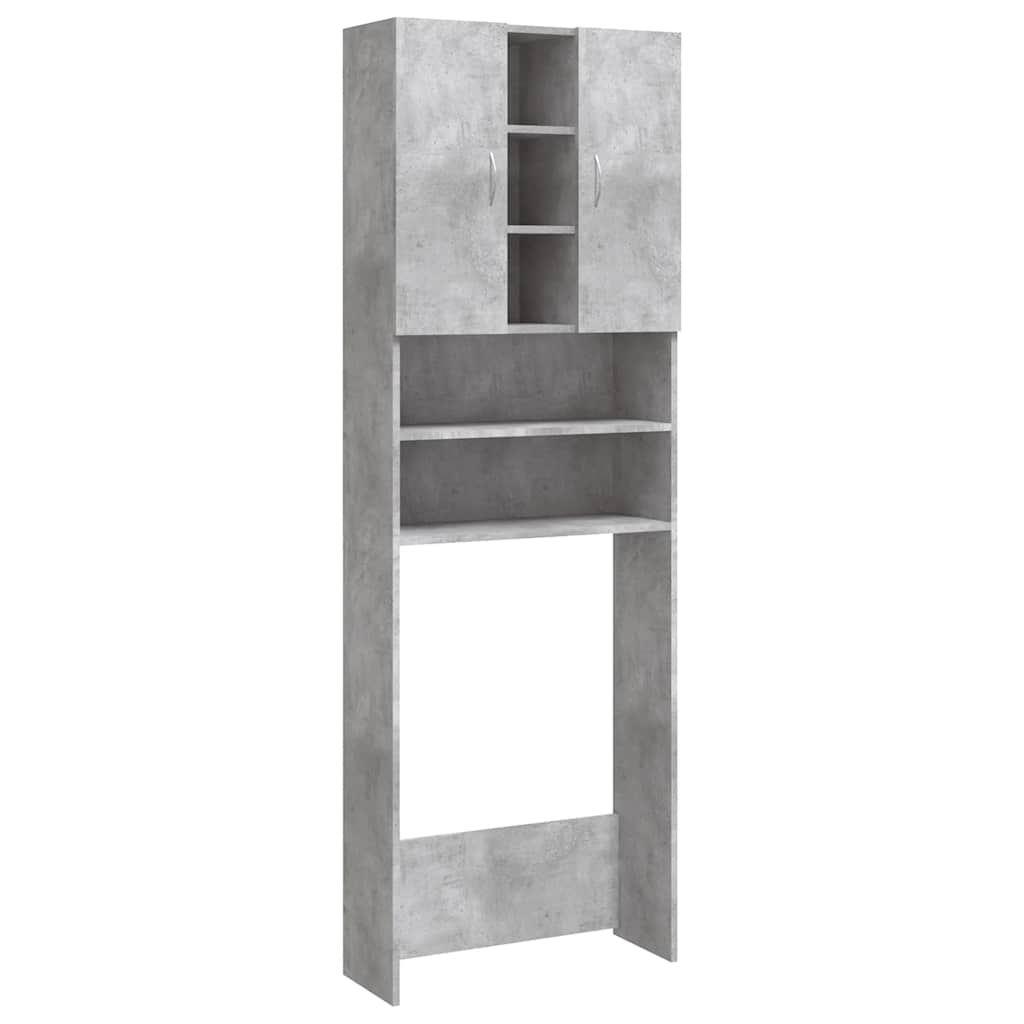 Waschmaschinenschrank Weiß 64x25,5x190 cm