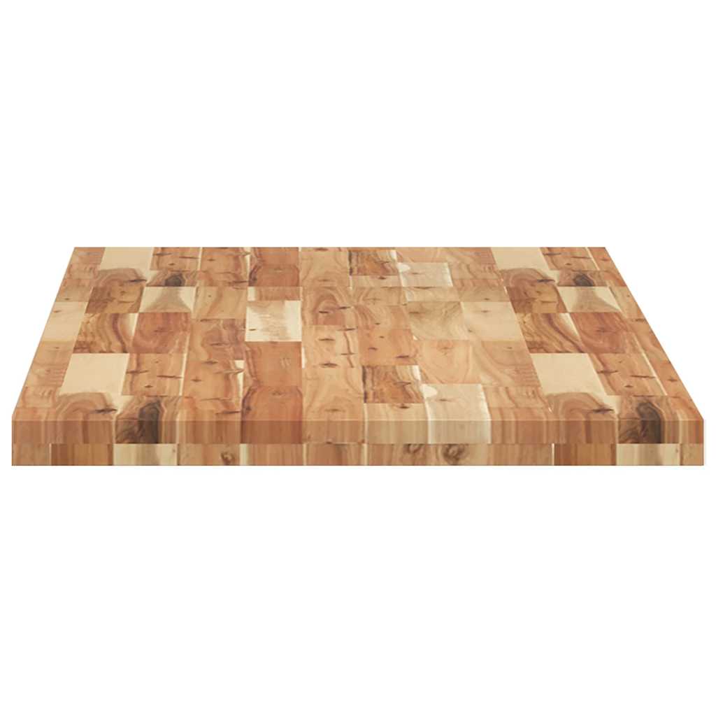 Tischplatte Rechteckig 60x50x2 cm Massivholz Akazie