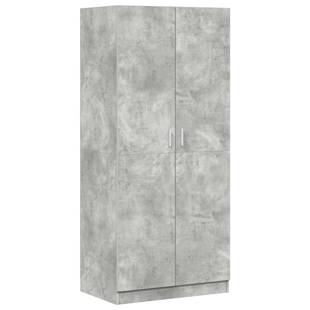Kleiderschrank Weiß 80x52x180 cm Holzwerkstoff
