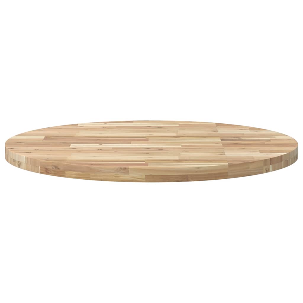 Tischplatte Rund Ø40x2 cm Massivholz Akazie