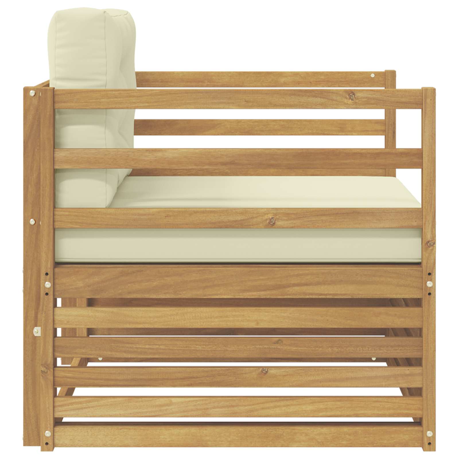 2 Stück Outdoor-Sofa Natur