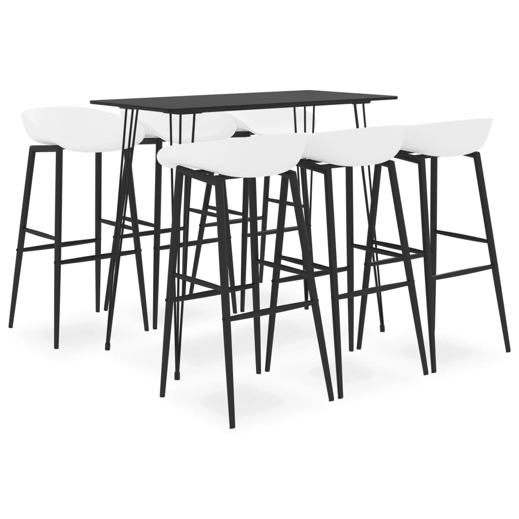 5-tlg. Bar-Set Schwarz und Weiß