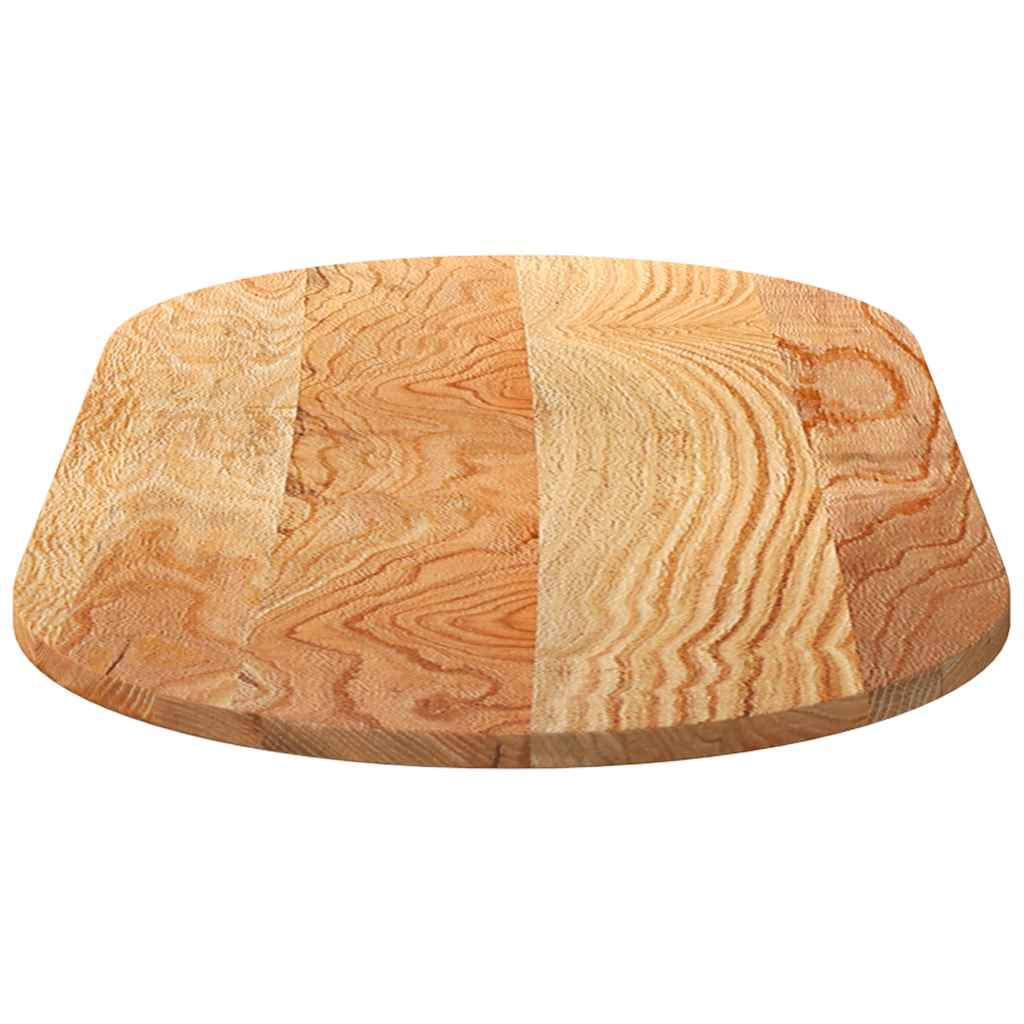 Tischplatte 80x40x2 cm Massivholz Eiche Oval