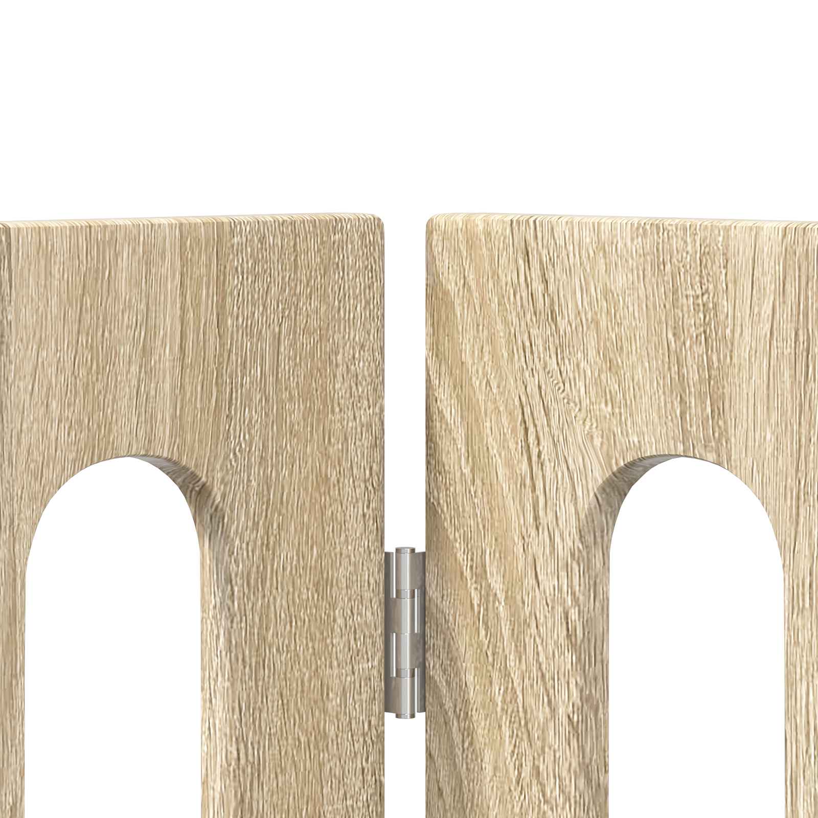 Faltbarer Haustierzaun 2 pcs Weiß 100,5 x 38 x 70 cm