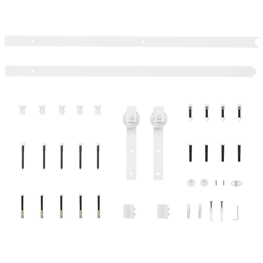 Schiebetürbeschlag-Set SKIEN 183 cm Stahl Schwarz