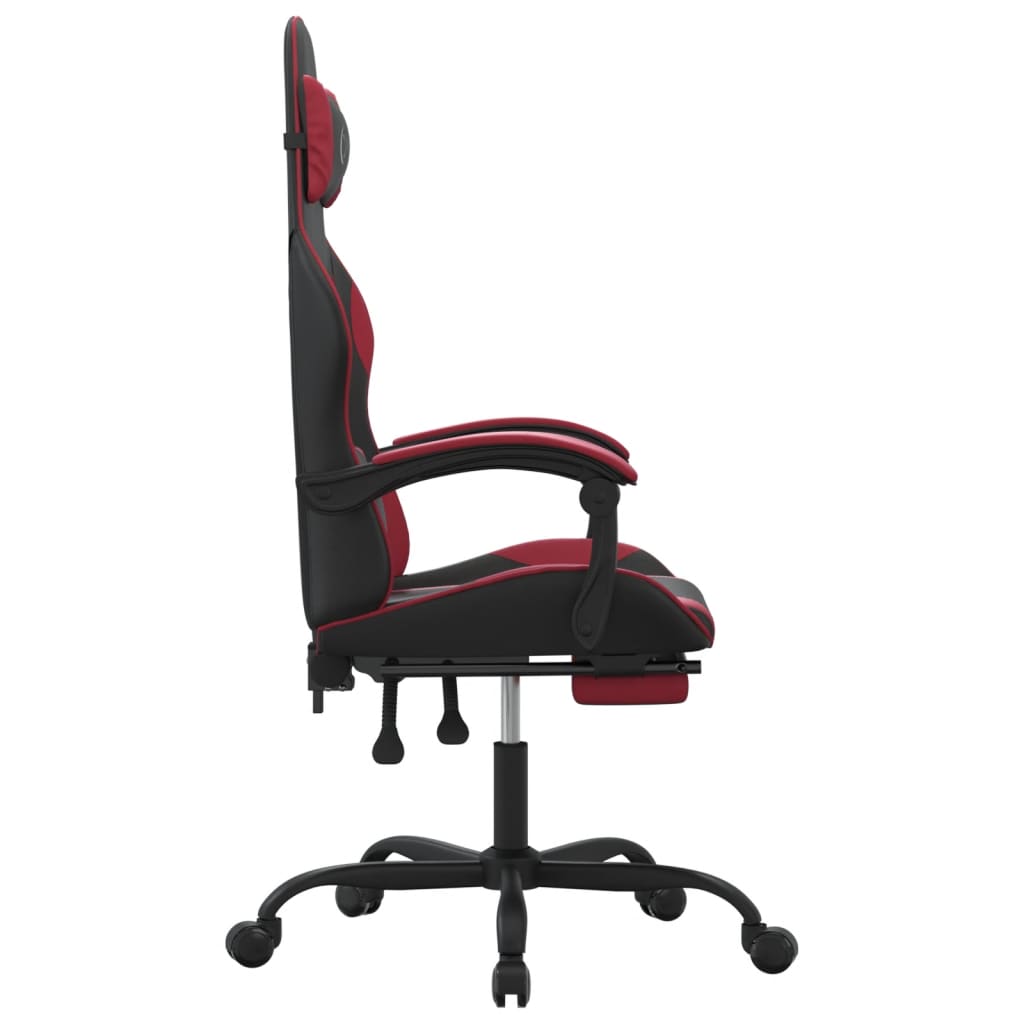 Gaming-Stuhl Drehbar Schwarz und Grün Kunstleder