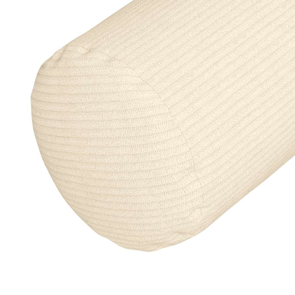 Bolsterkissen 2 pcs Hellgrau Ø 15 x 40 cm Cordstoff