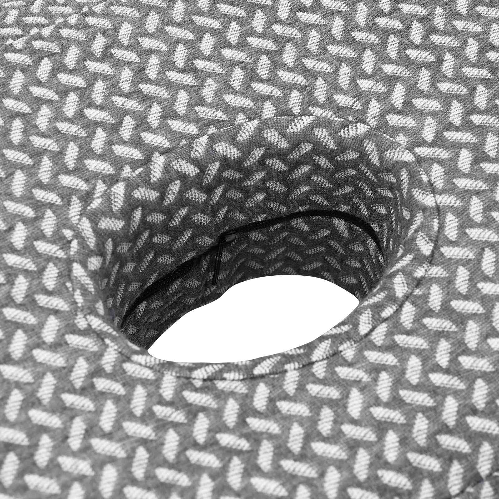 Nackenstützkissen Einfarbig Weiß 53 x 35 x 11 cm Viscoschaum