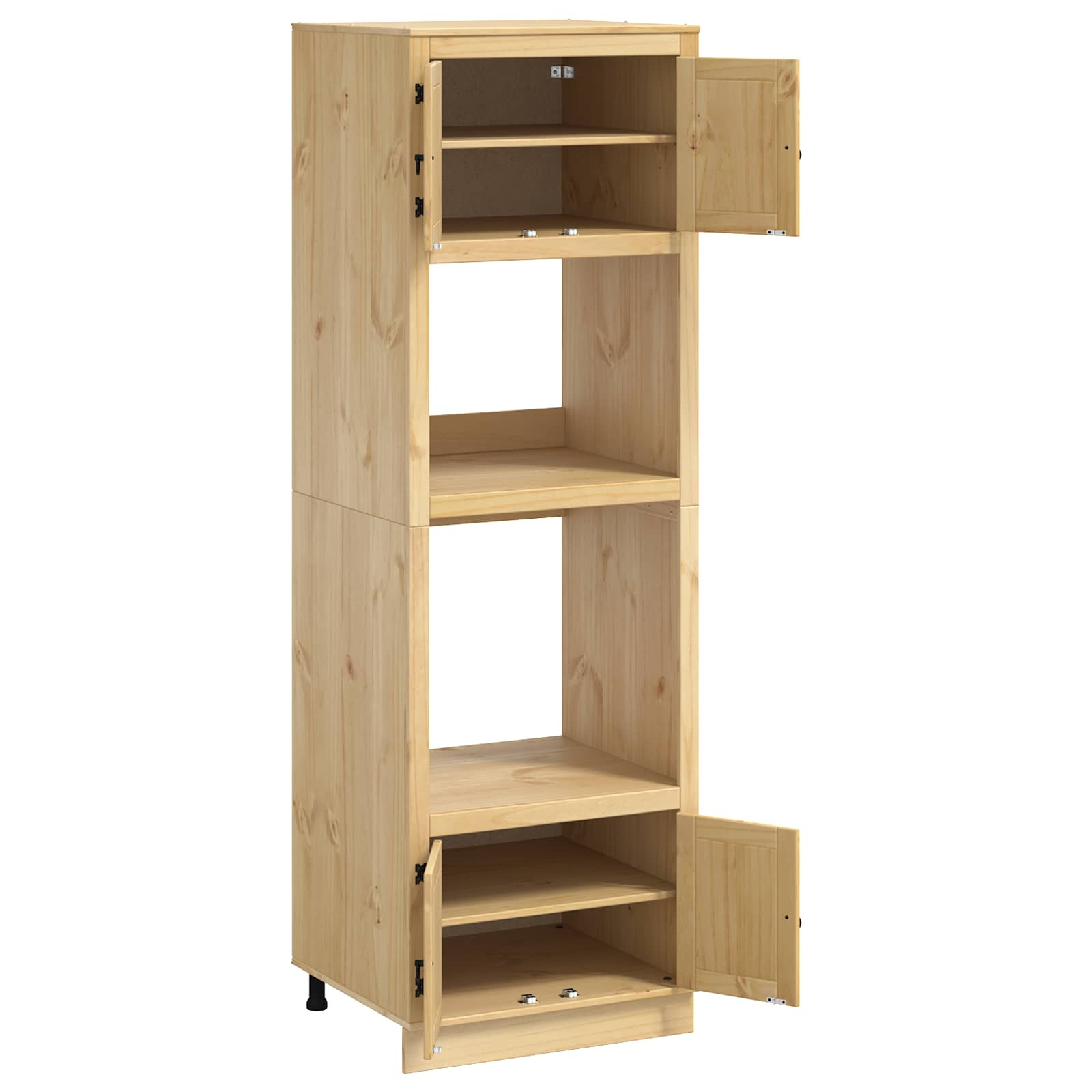 Schrank SKI Honigbraun 60 x 46 x 81,5 cm Massives Kiefernholz